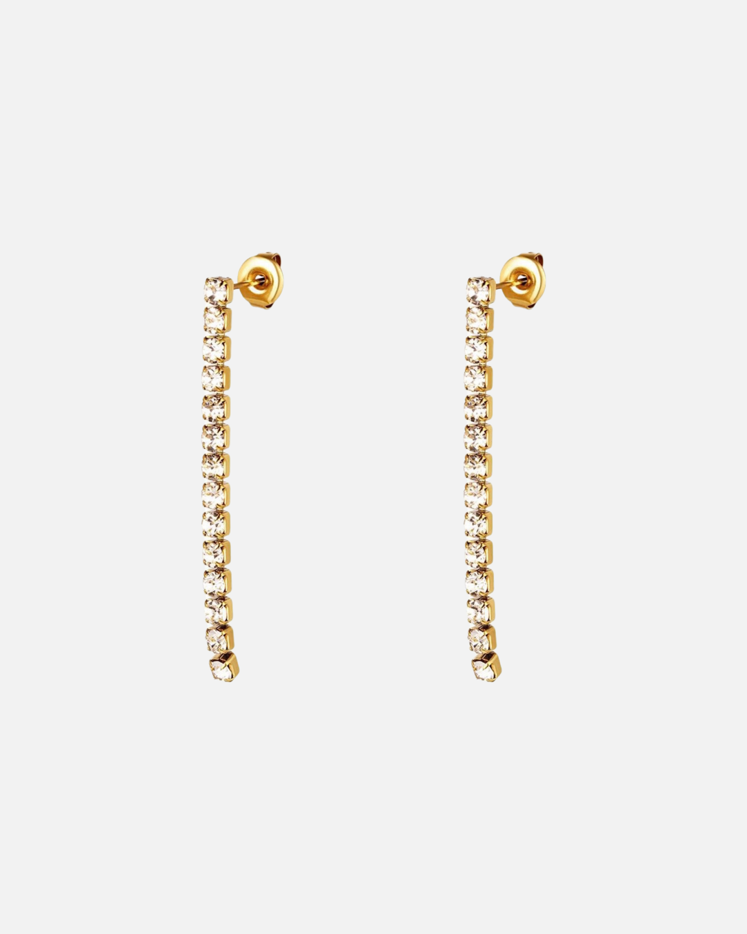 Ohrringe - Gold & Silber Strass