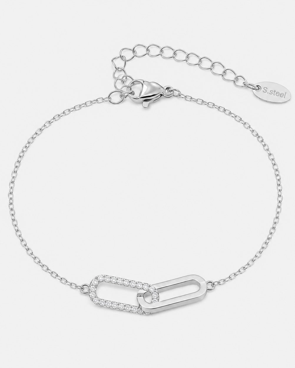 Unendlichkeit Armband silber mit Steine