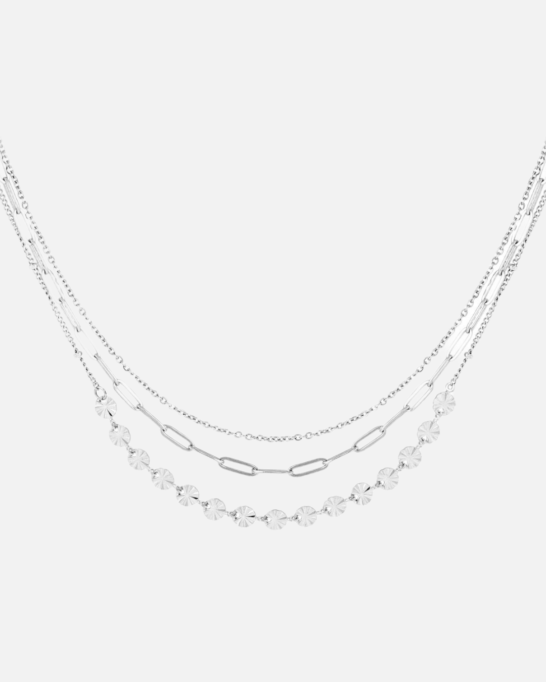 Dreier Kette - Silber