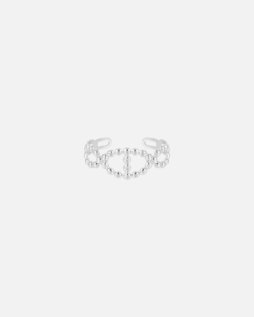Gepunkte Ring - Silber