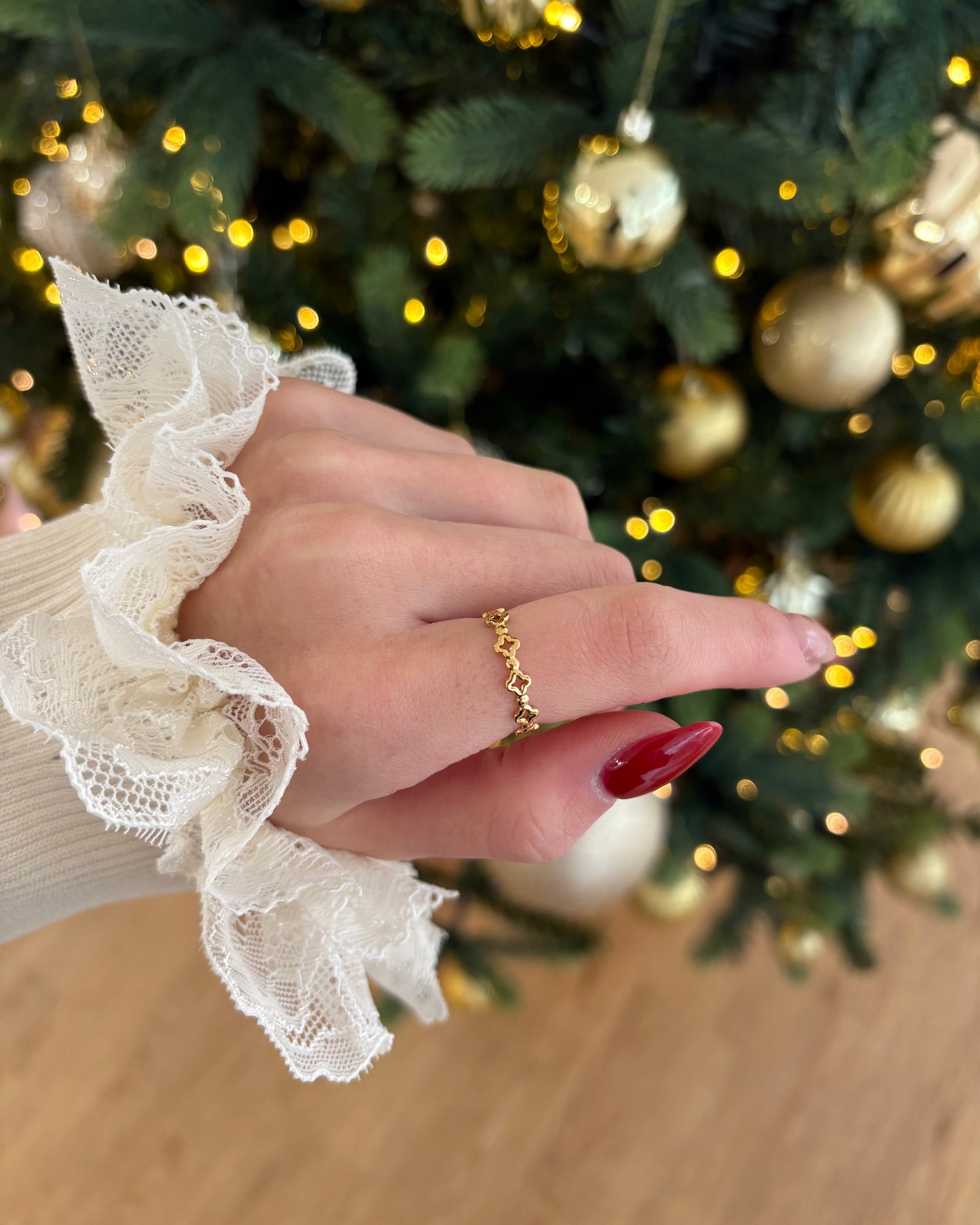 Klee Ring Größenverstellbar