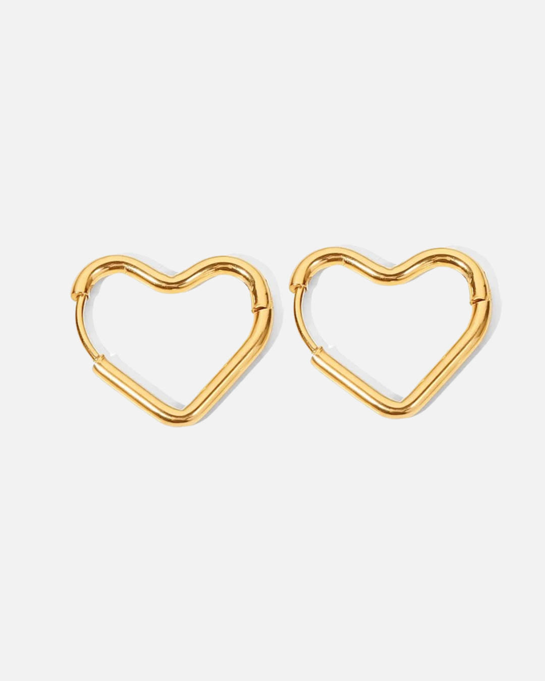 Herz Ohrringe - Gold
