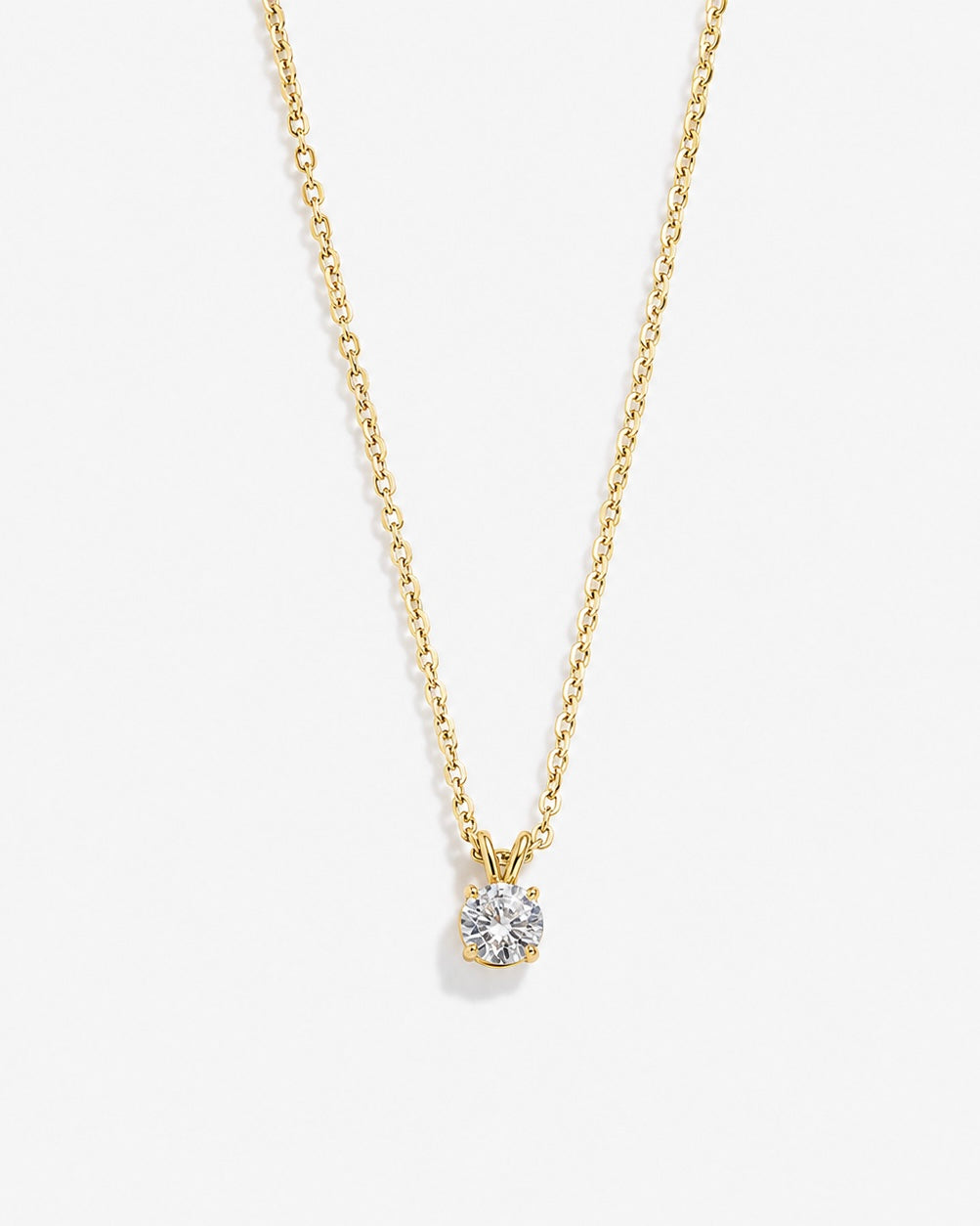 Solitaire Kette - Gold
