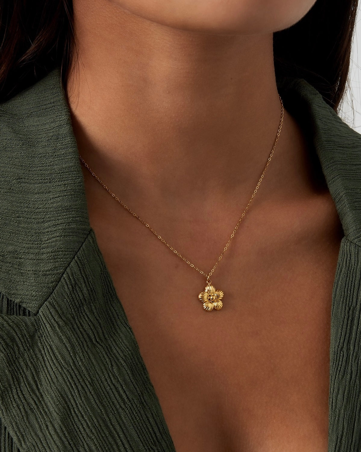 Gänseblümchen Kette - Gold