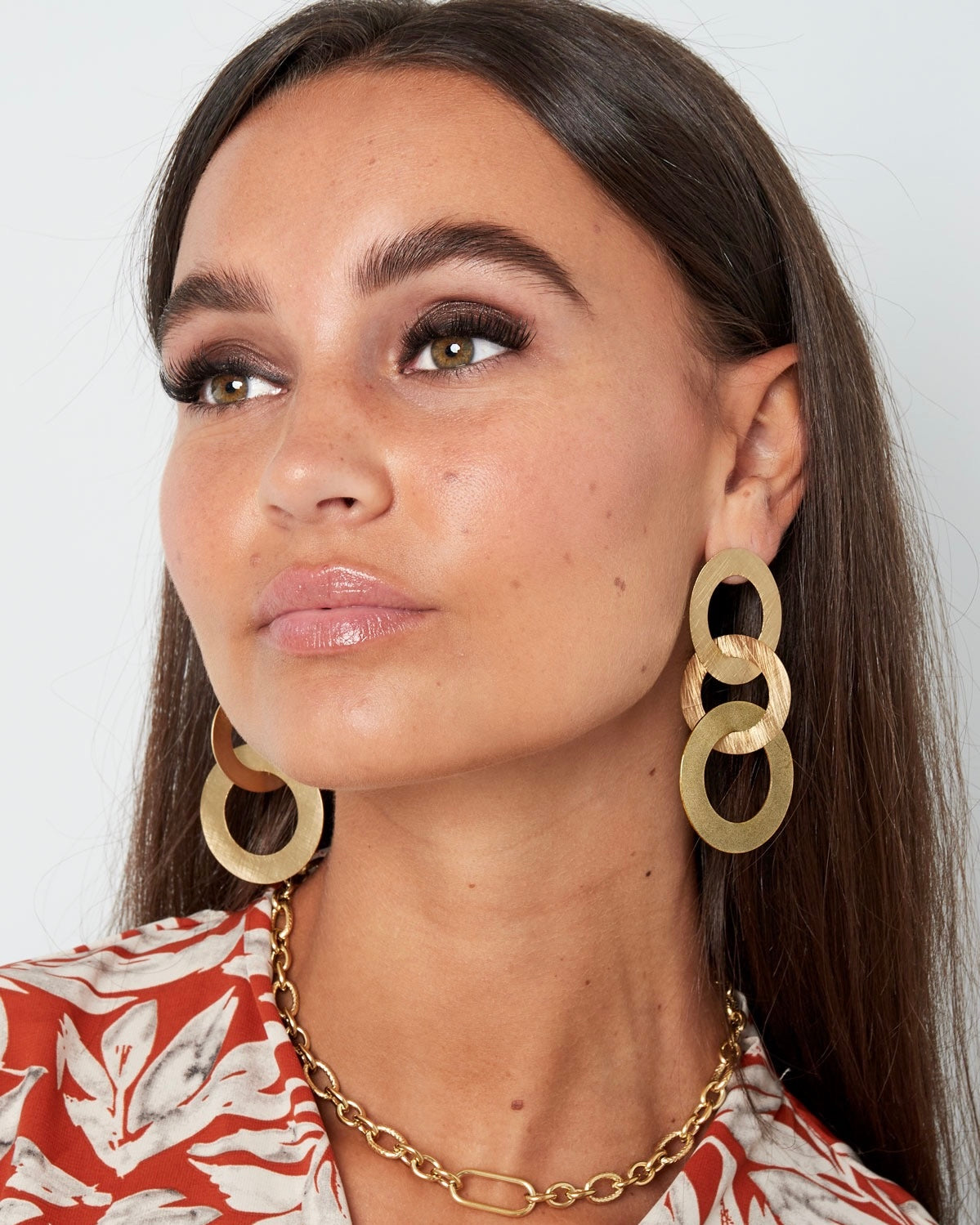 Statement Ohrringe in Silber