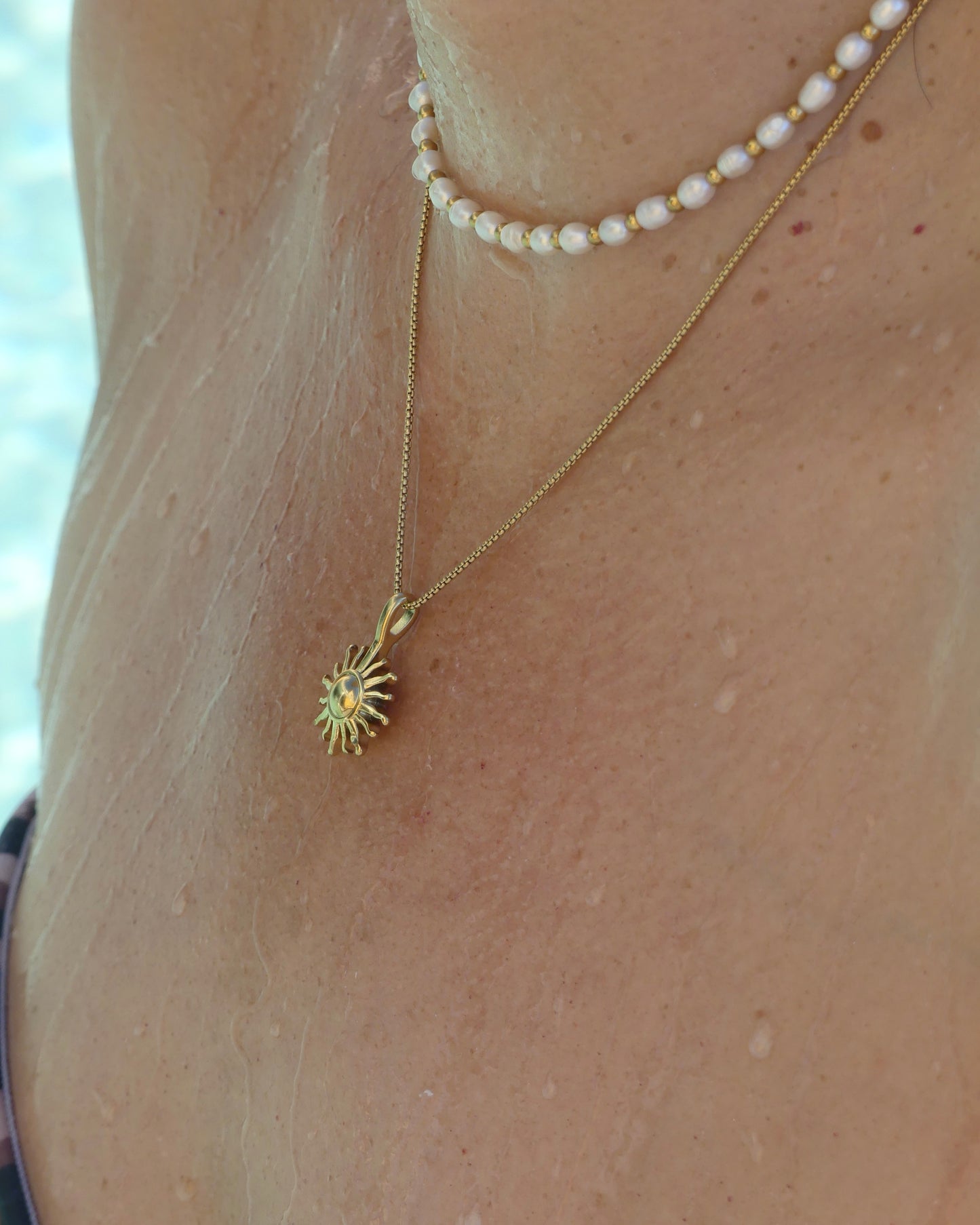 Sonnen Kette - Gold