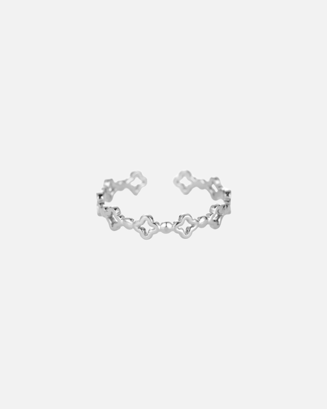 Kleine Kleeblätter Ring - Silber