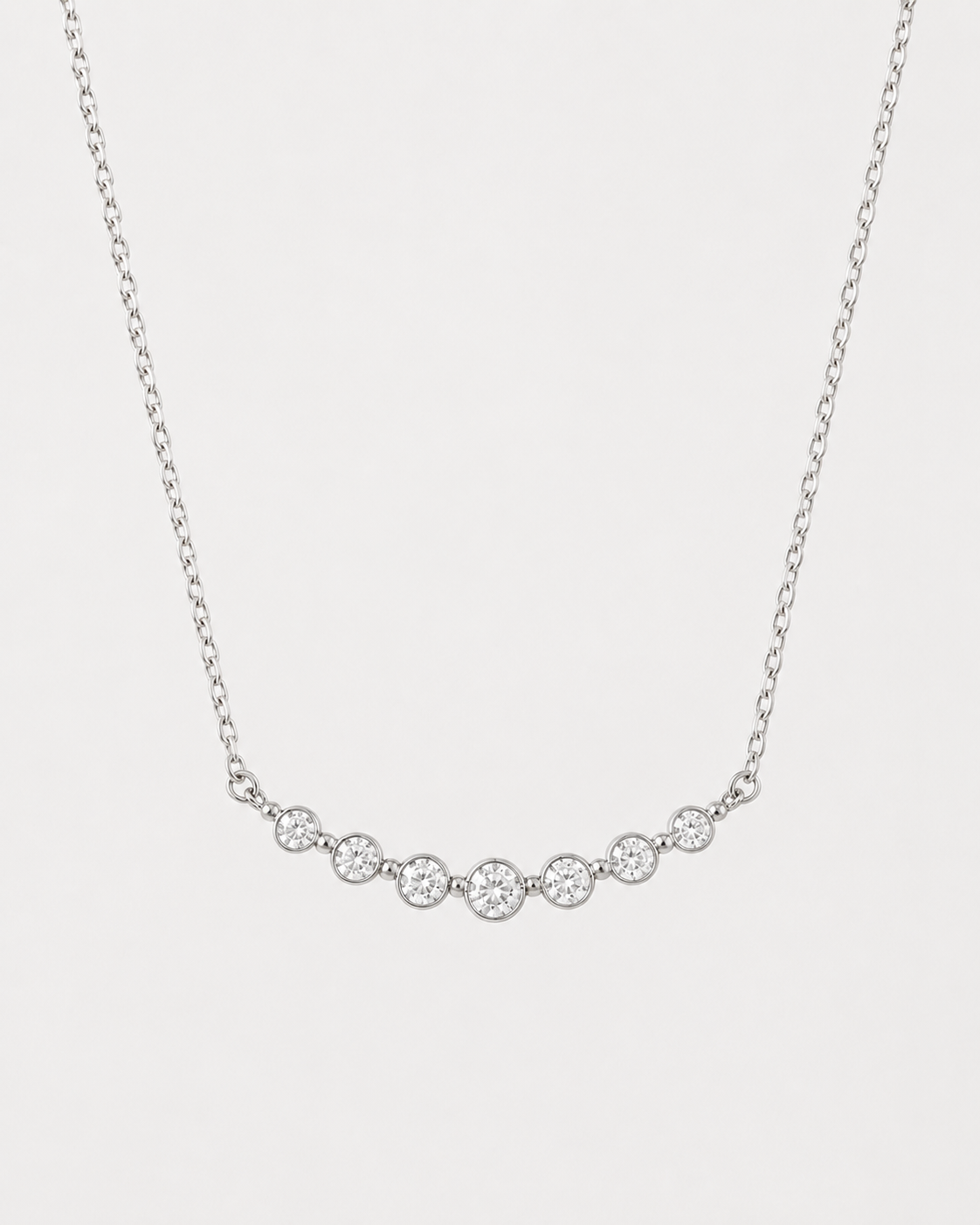Crystal shine Halskette Silber