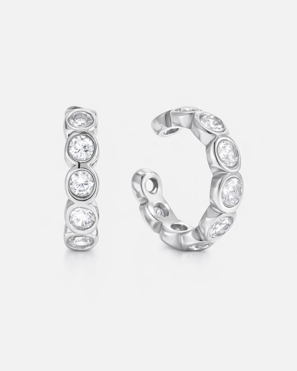 Earcuff Silber mit Steinen