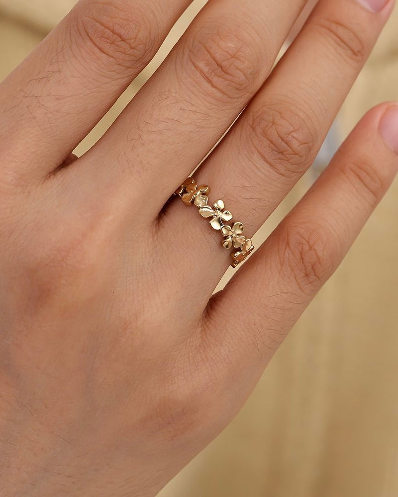 Blumenring Gold
