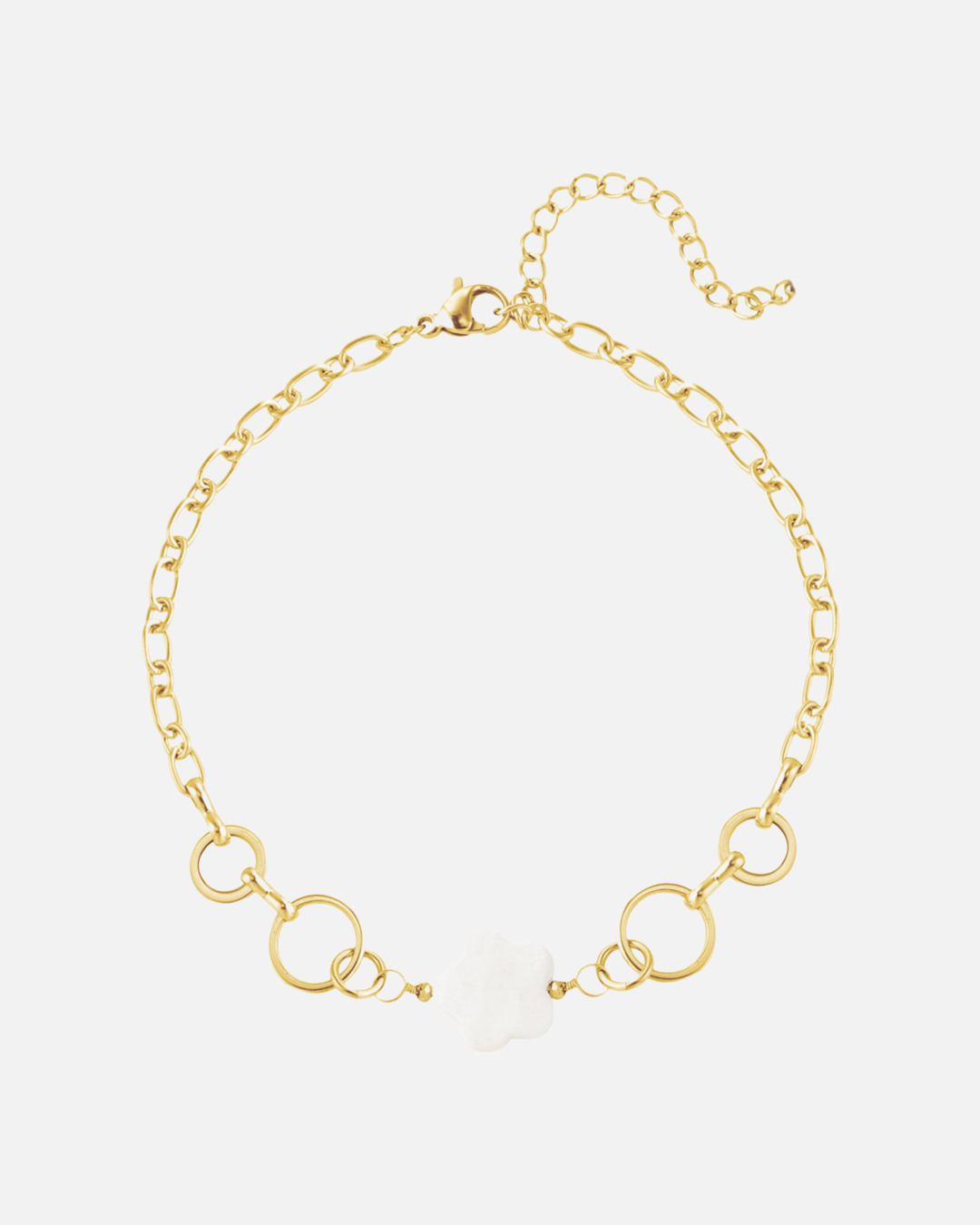 Fußkettchen mit Blume - Gold