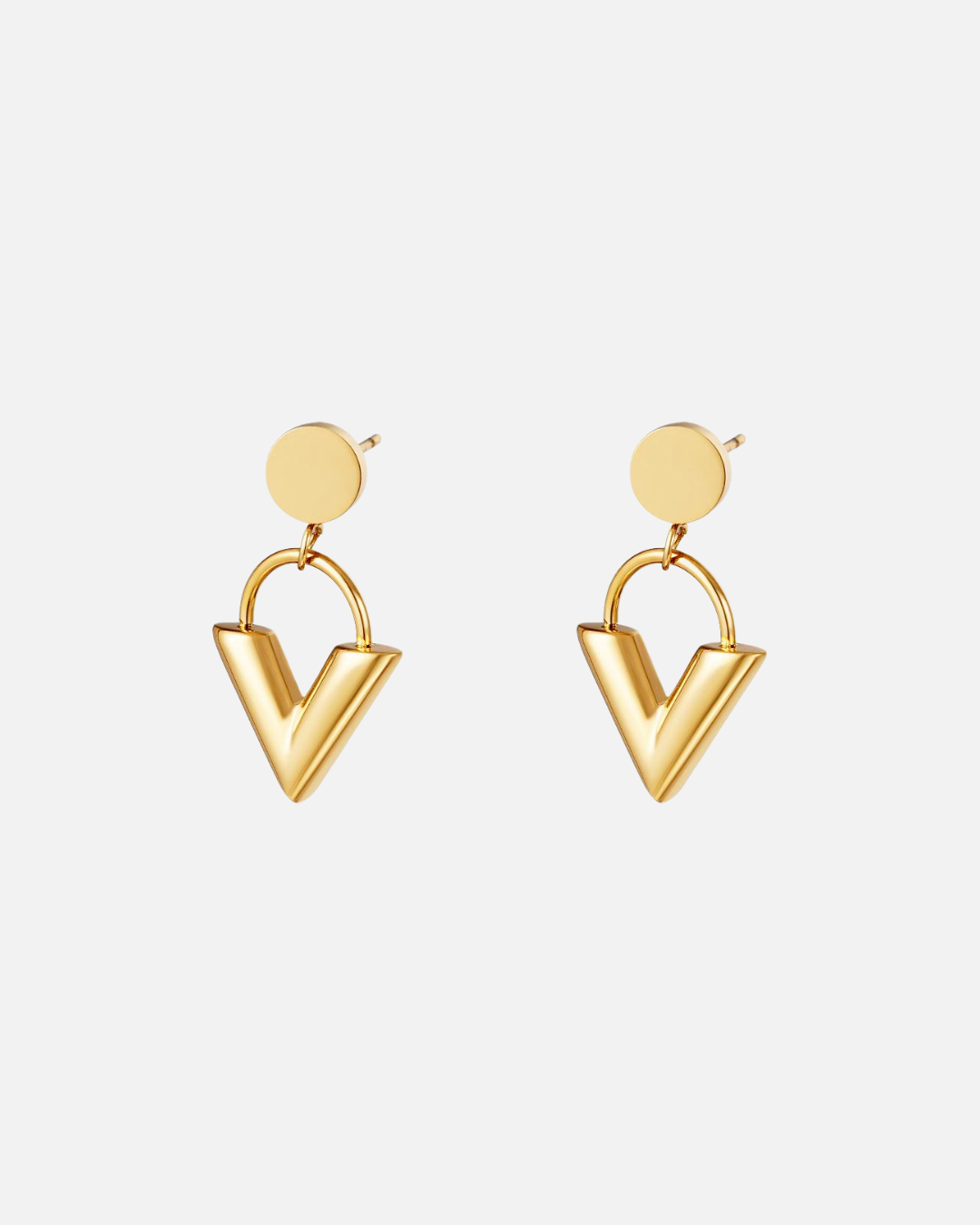 V - Ohrstecker - Gold