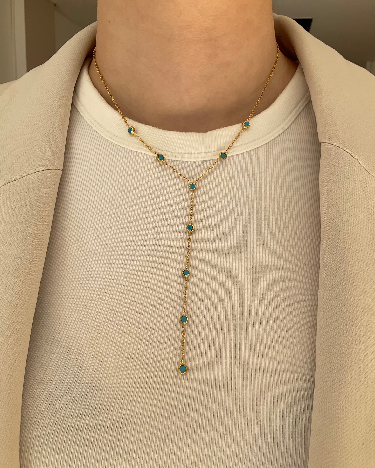 Aqua Drop Halskette Gold