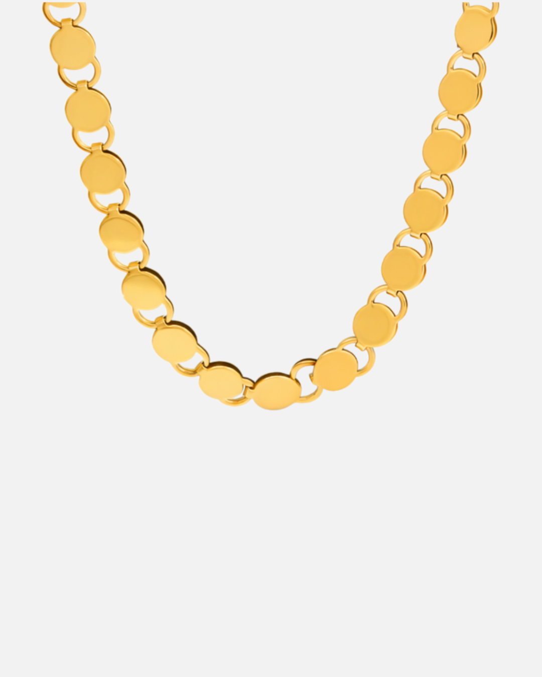 Blättchen Kette Gold