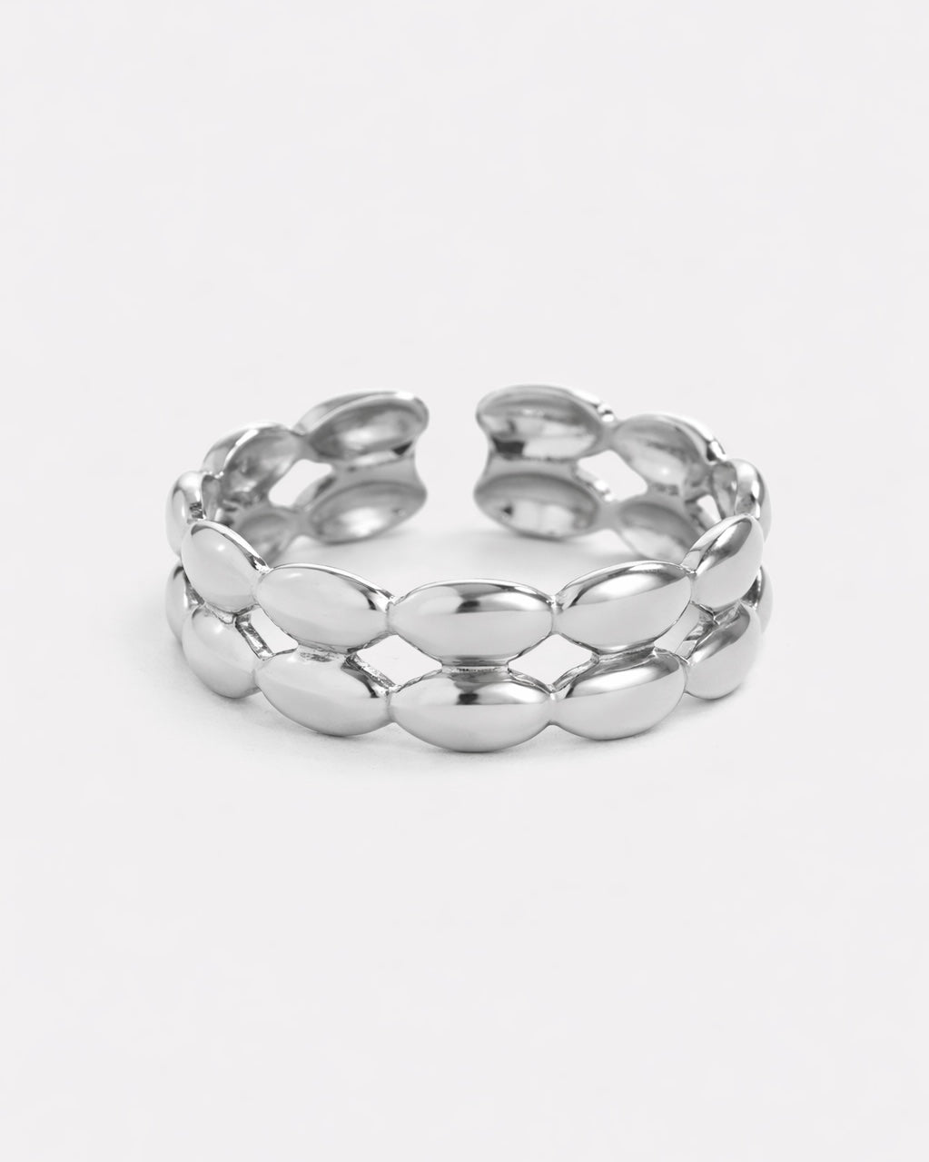 Silber Ring mit kleinen Kugeln