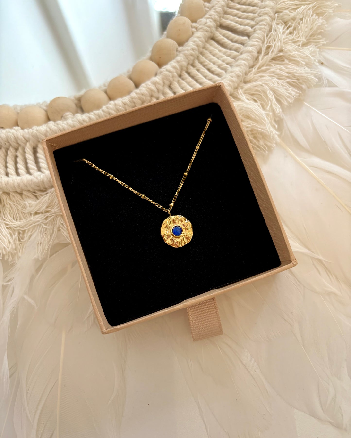 Blue lana Kette - Gold
