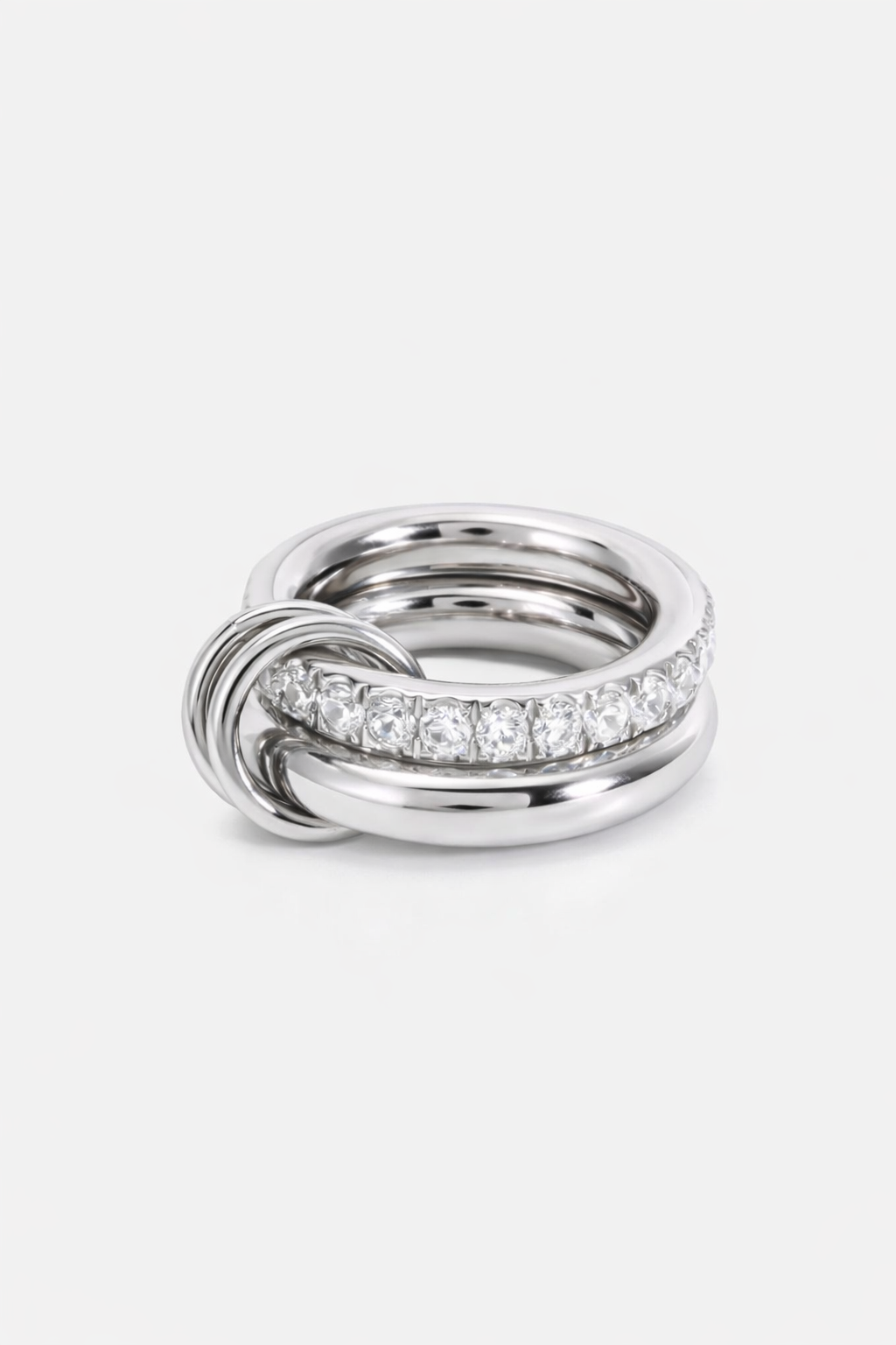Doppel Ring Silber