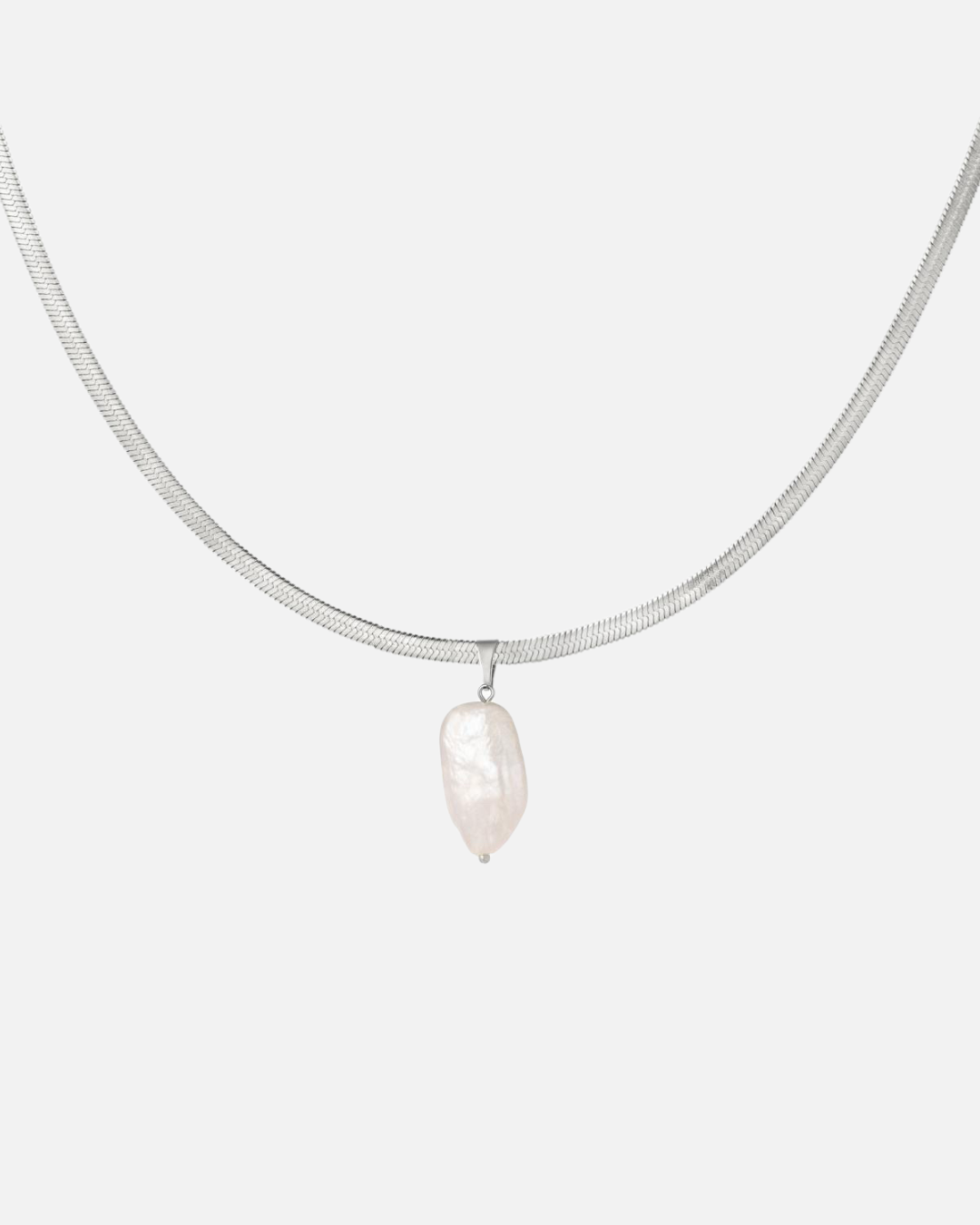 Halskette mit Perle - Silber