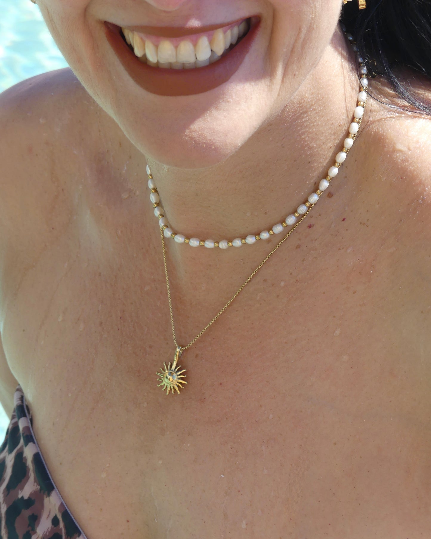 Sonnen Kette - Gold
