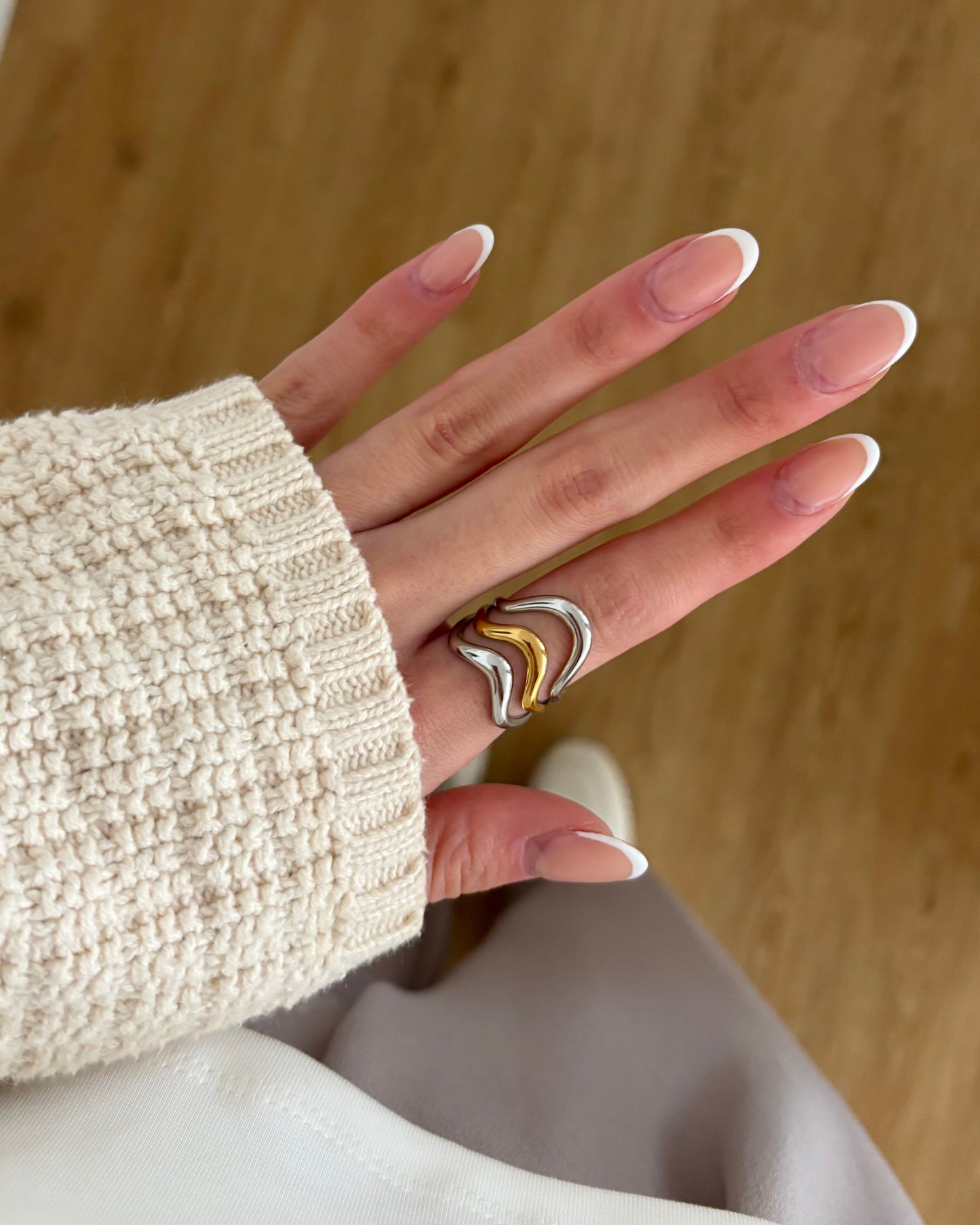 Bicolor Ring Wellen