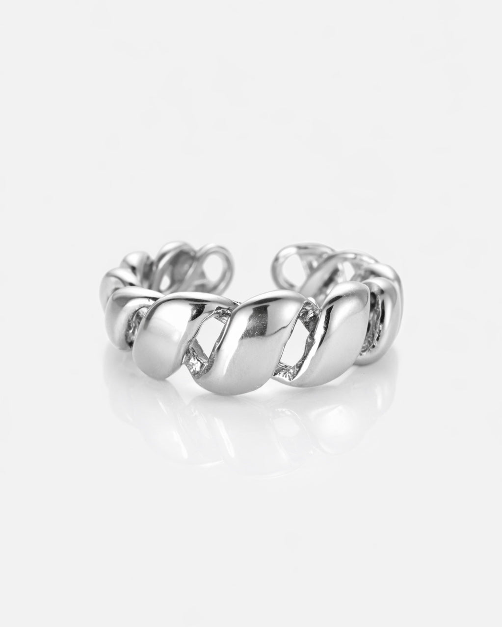 Croissant, Ring, Silber