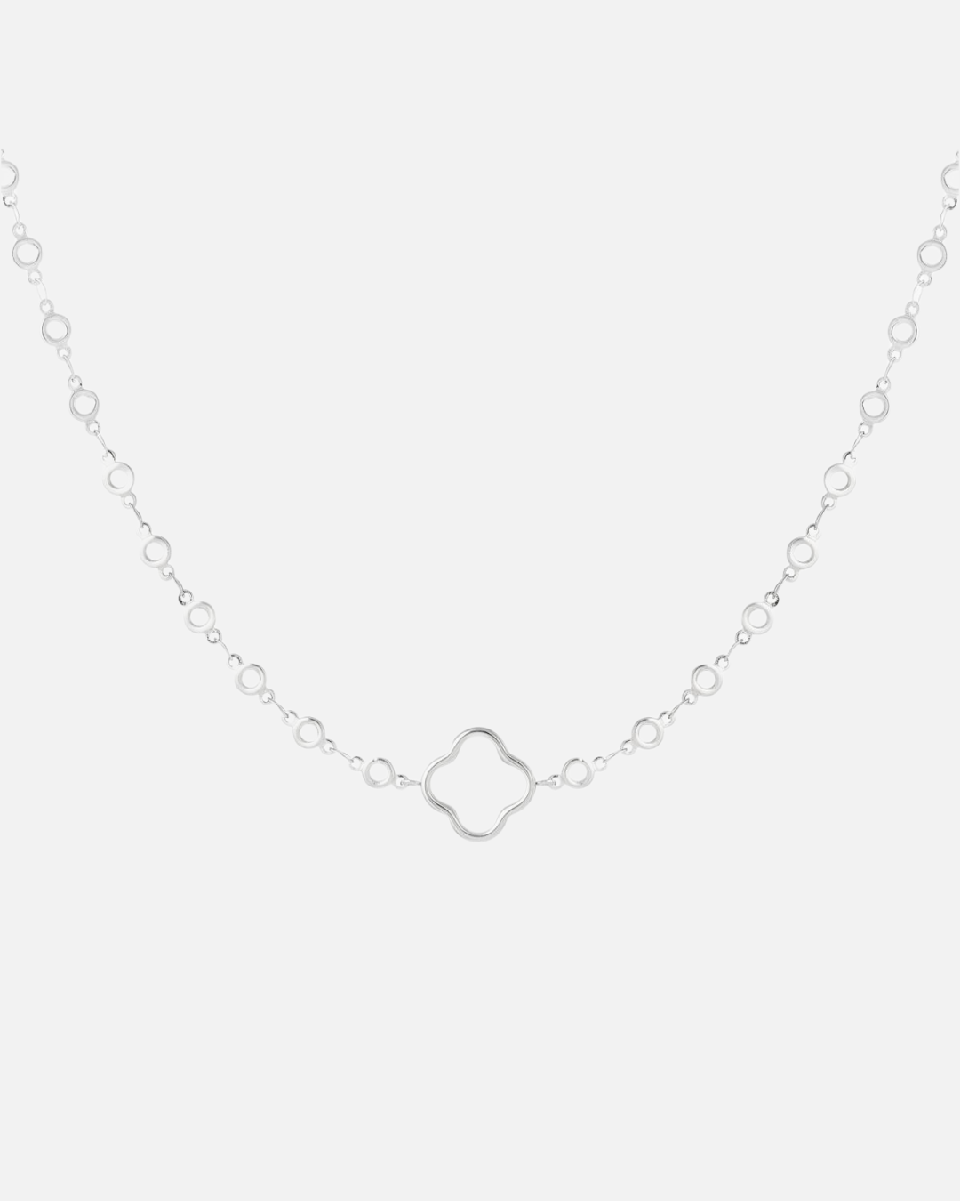 Massive Kleeblattkette – Silber