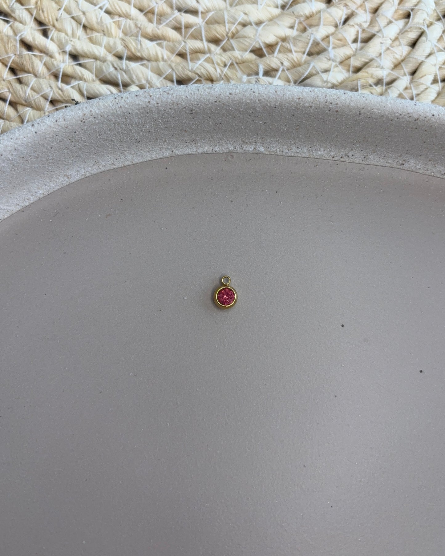 Charm Mini Stein rosa