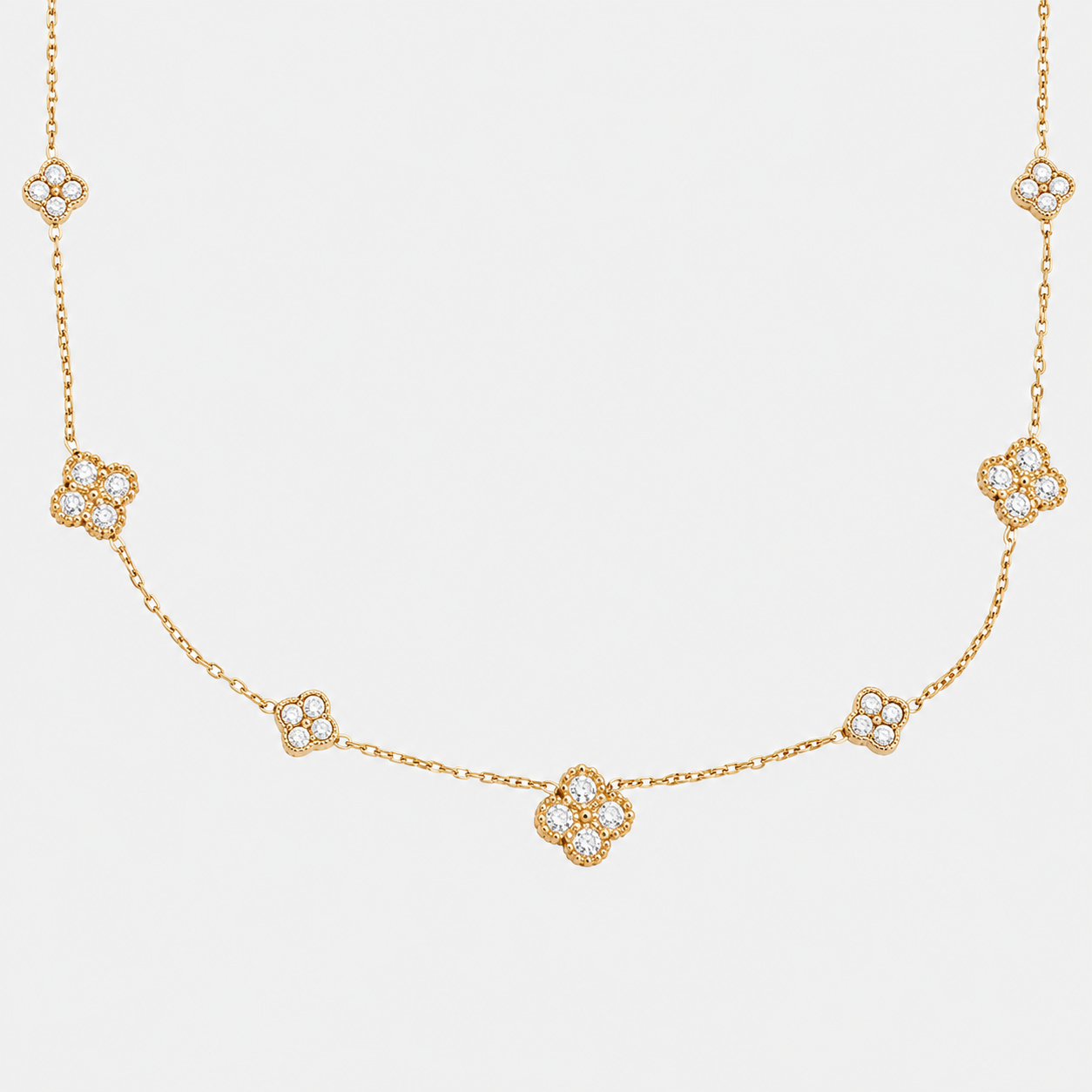 Klee mini Kette Gold