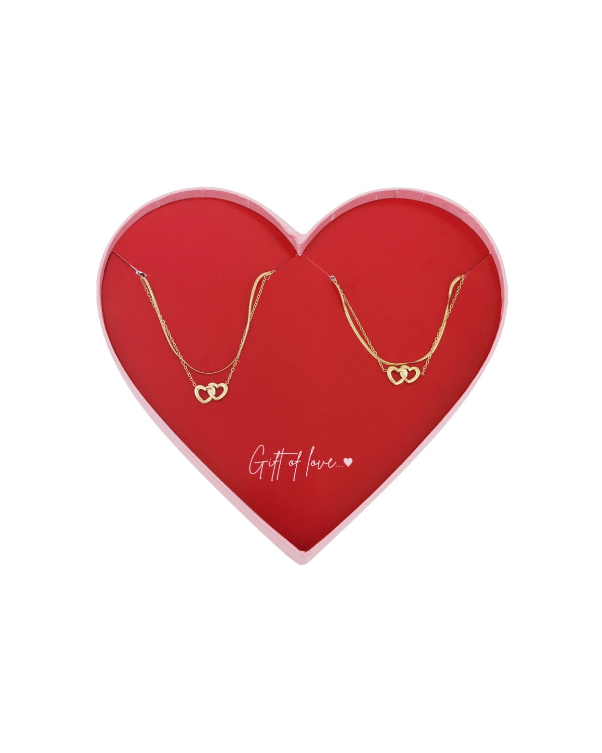 Armband & Halskette - Geschenk Set Herz