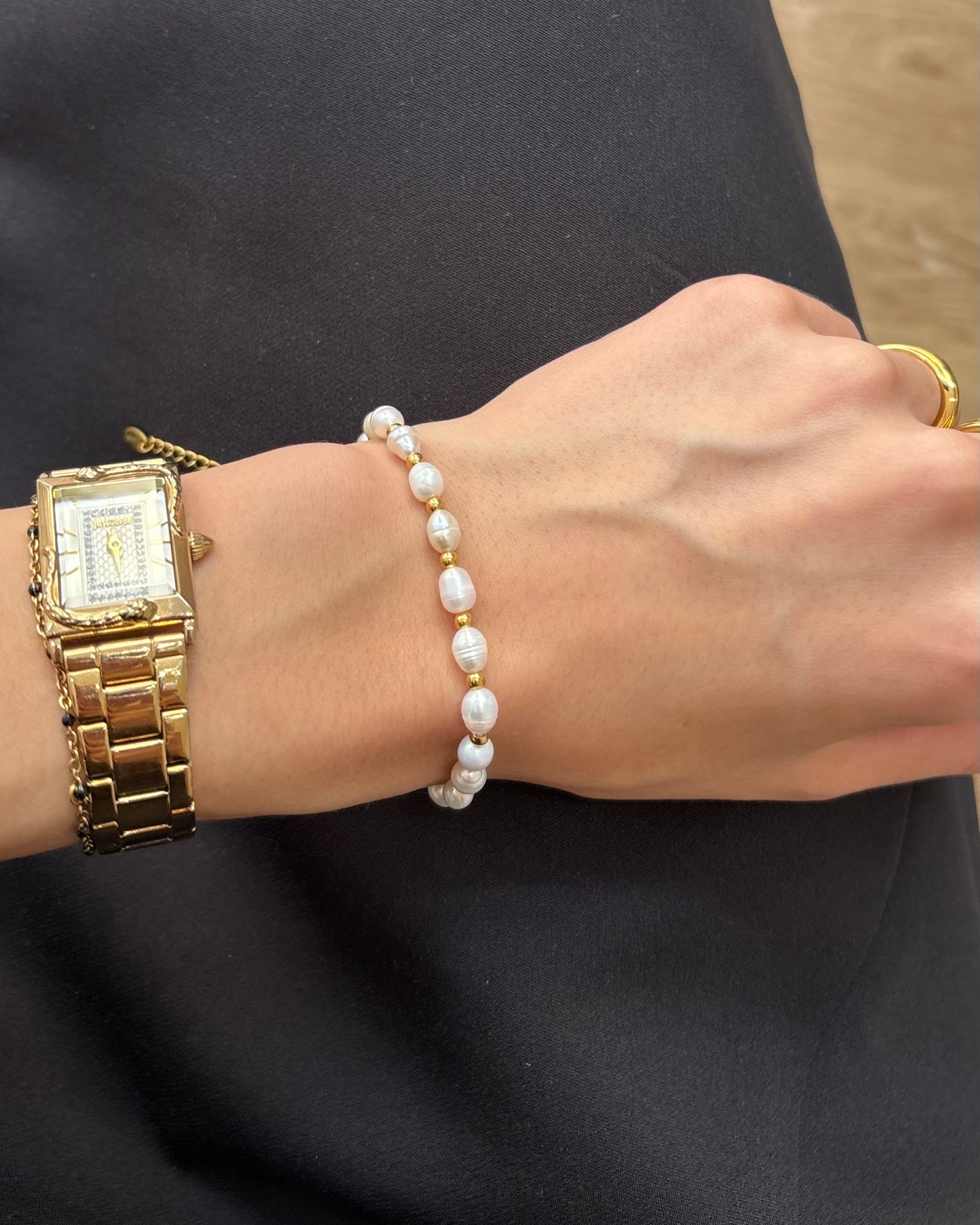 Süßwasser-Perlen Armband