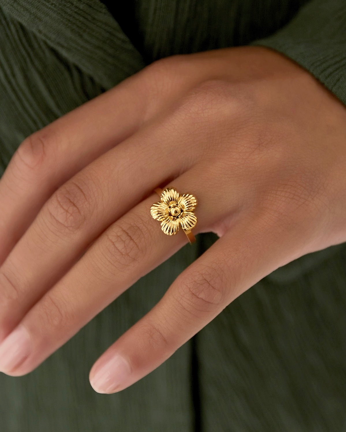 Gänseblümchen Ring - Gold
