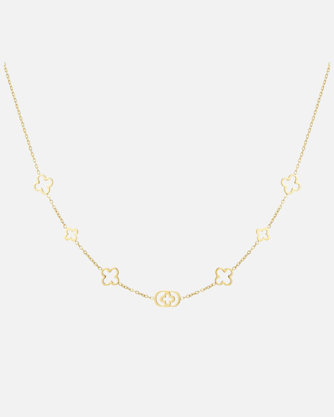Kleeblattkette Muster - Gold 