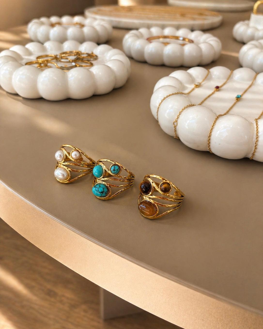 Junkie Ring - Braun Gold