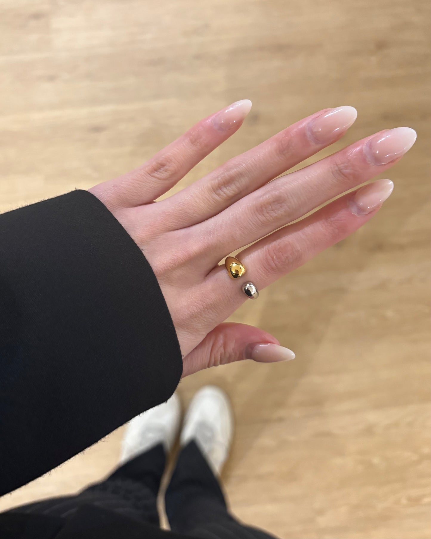 Bicolor Ring Basic schlicht