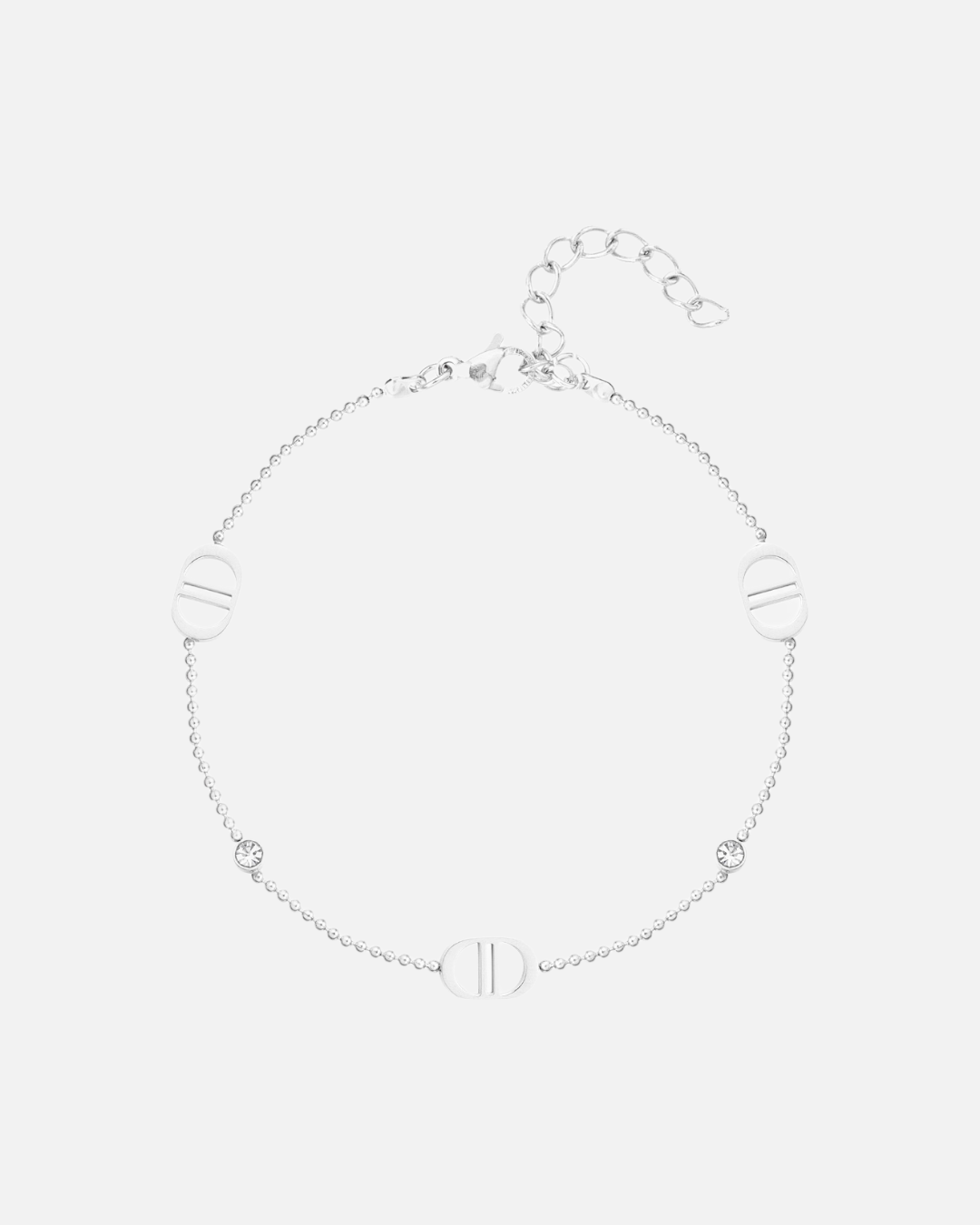 Armband mit Steinen Silber