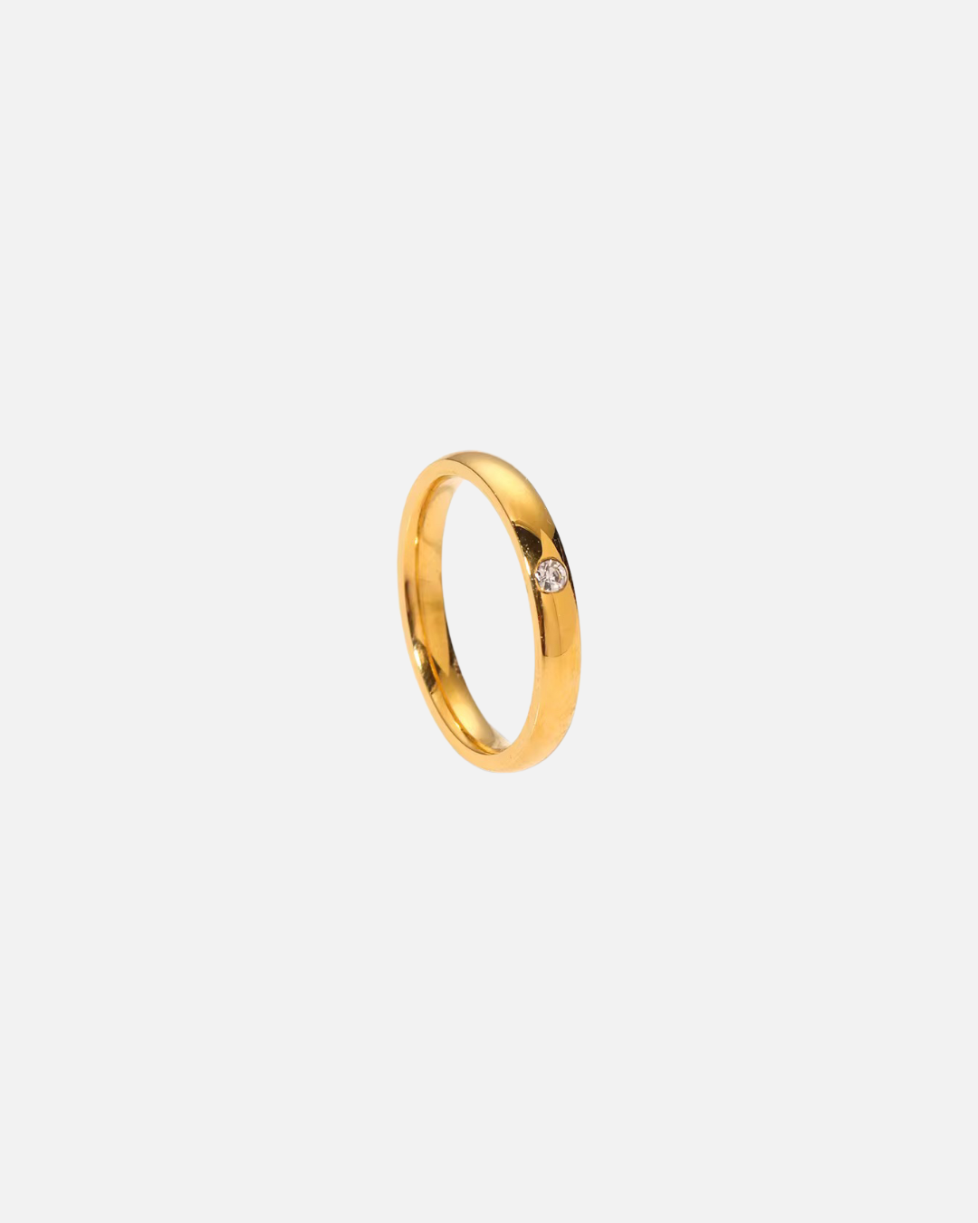 Schlichter Ring mit Stein