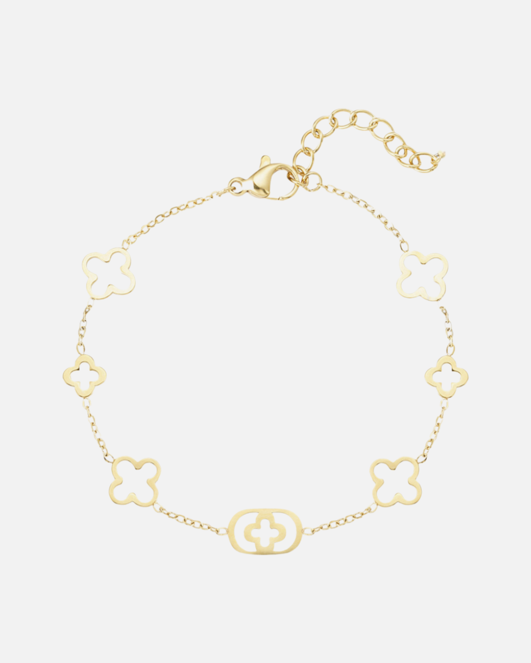 Klassisches Armband mit Kleeblätter