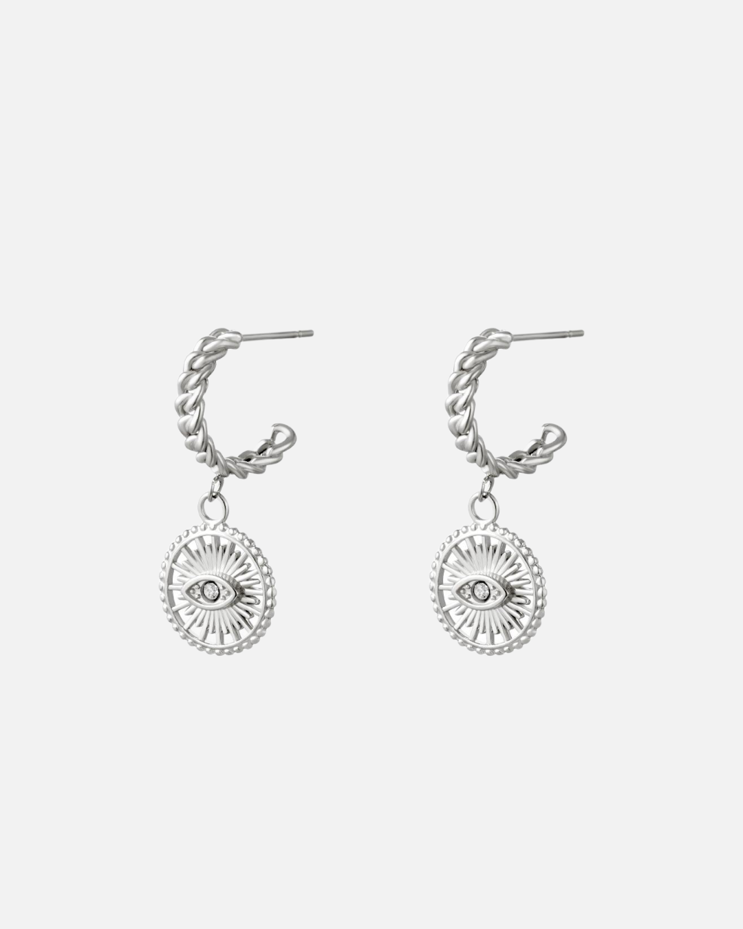 Schutz Auge Ohrring - Silber