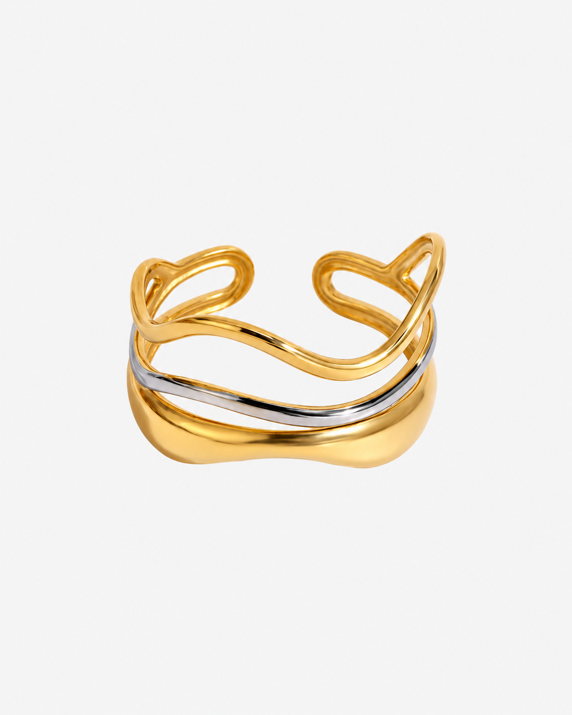 Nova Wave Bicolor Ring