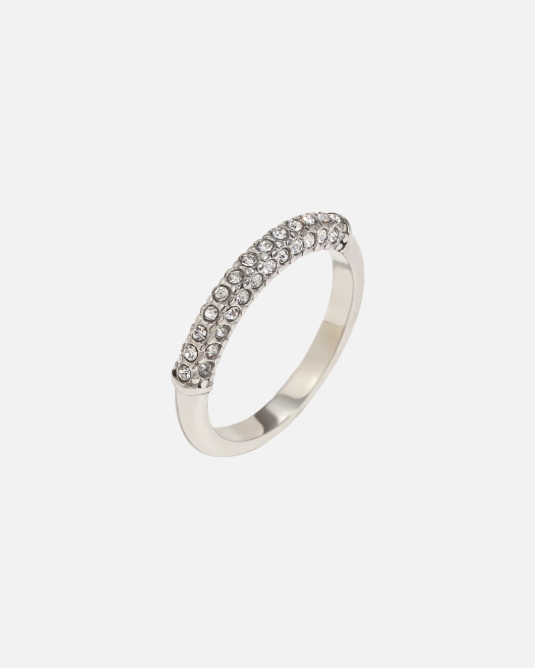 Silber Ring mit Glitzer