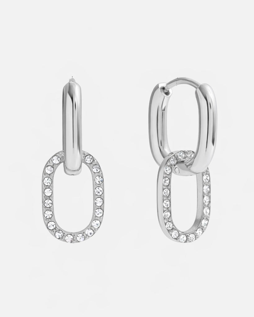 Creolen Ohrringe Eleganz - Silber