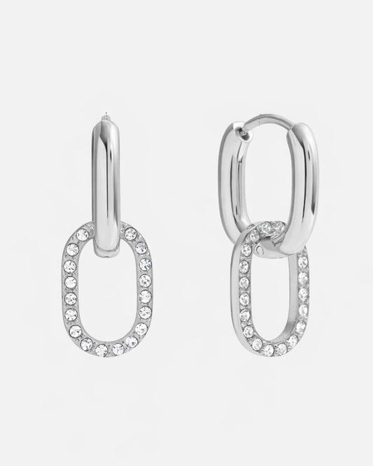 Creolen Ohrringe Eleganz - Silber