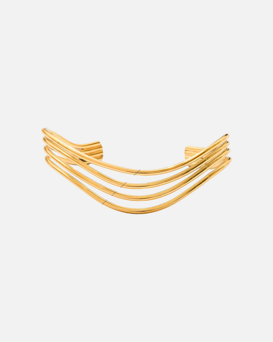 Mehrfach Armreif Gold