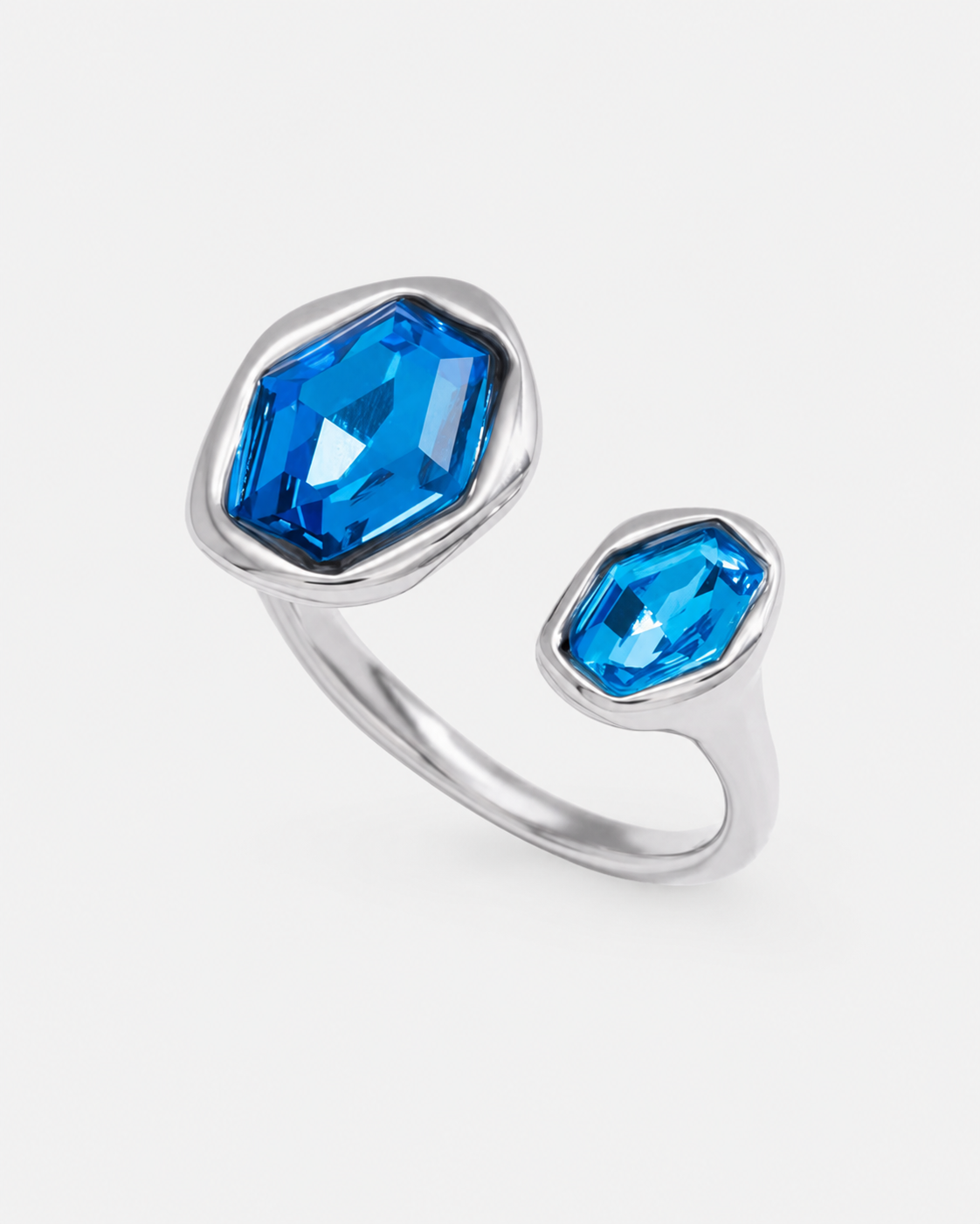 Ocean Spark Ring Silber