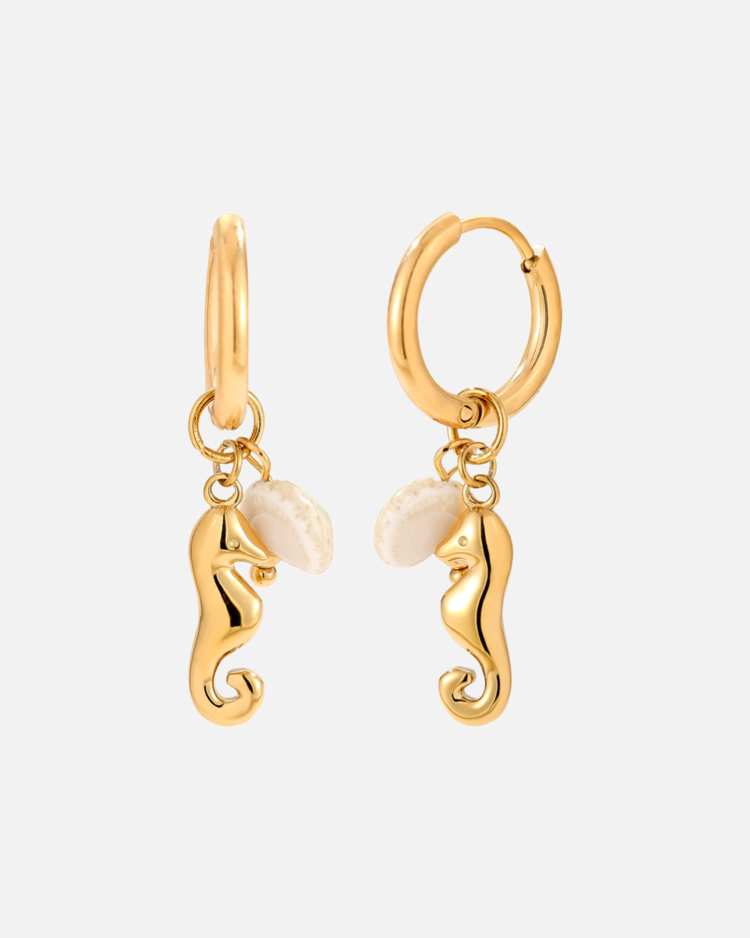 Seepferdchen Ohrringe Gold