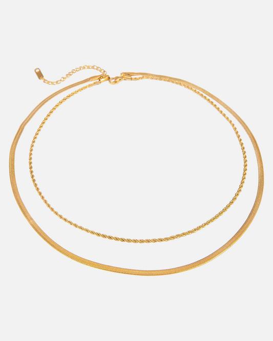 Schlichte Doppel Kette