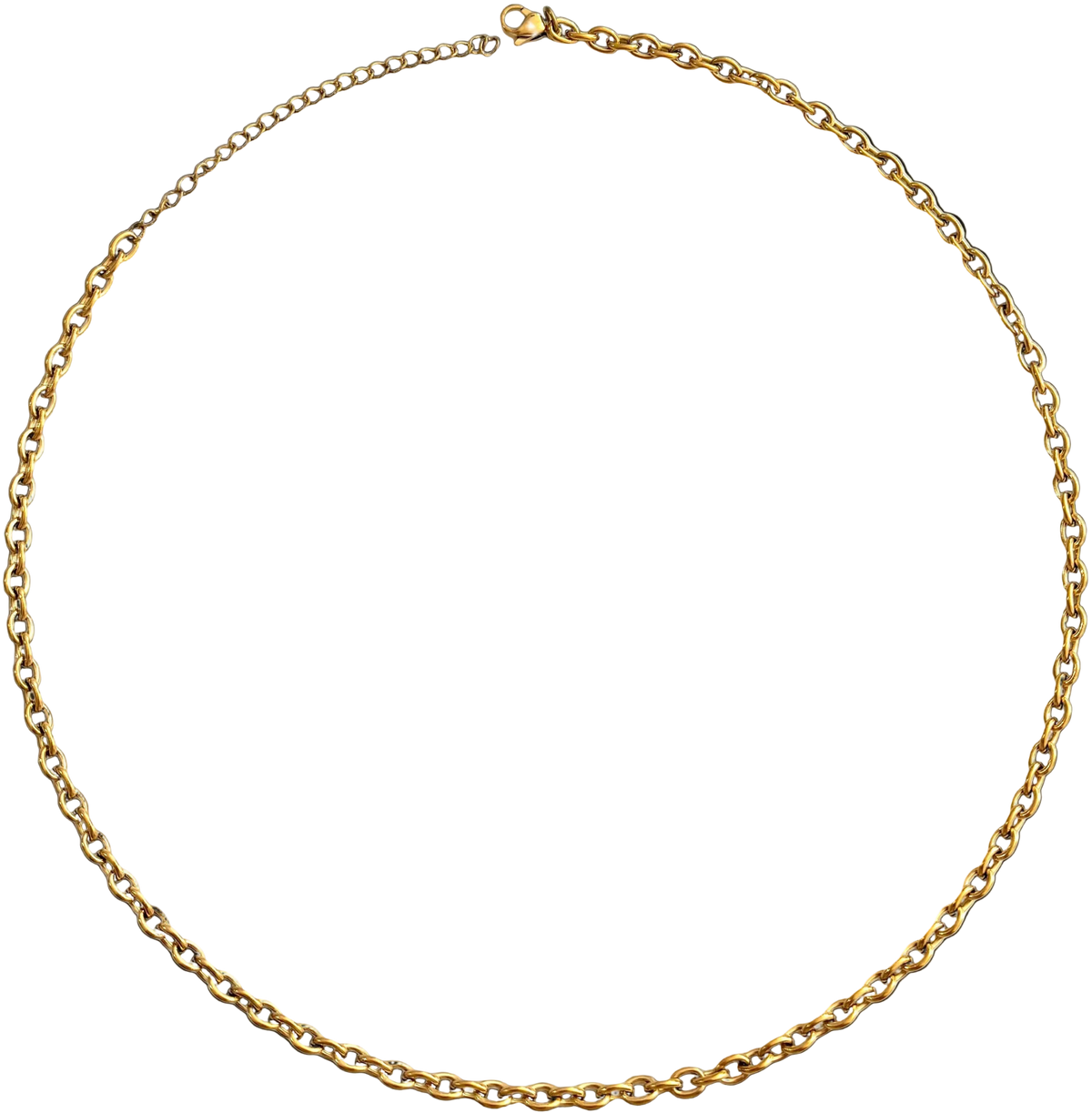 Kleine dicke Glieder Kette Gold