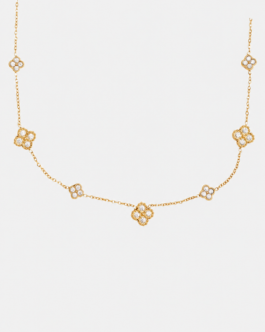 Klee mini Kette Gold
