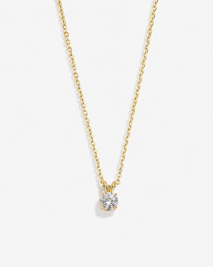 Solitaire Kette - Gold