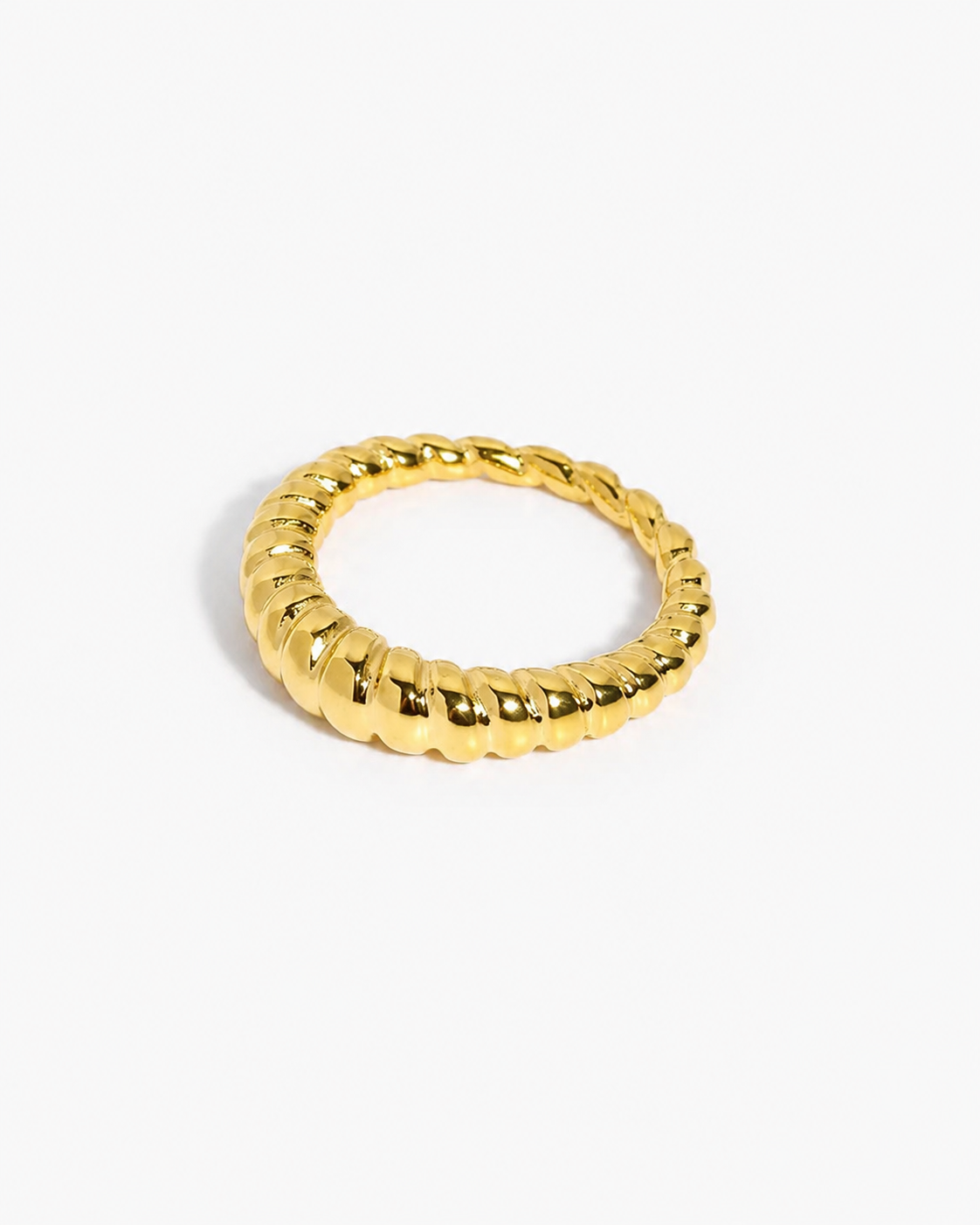 Twisted Glow Ring – Gold